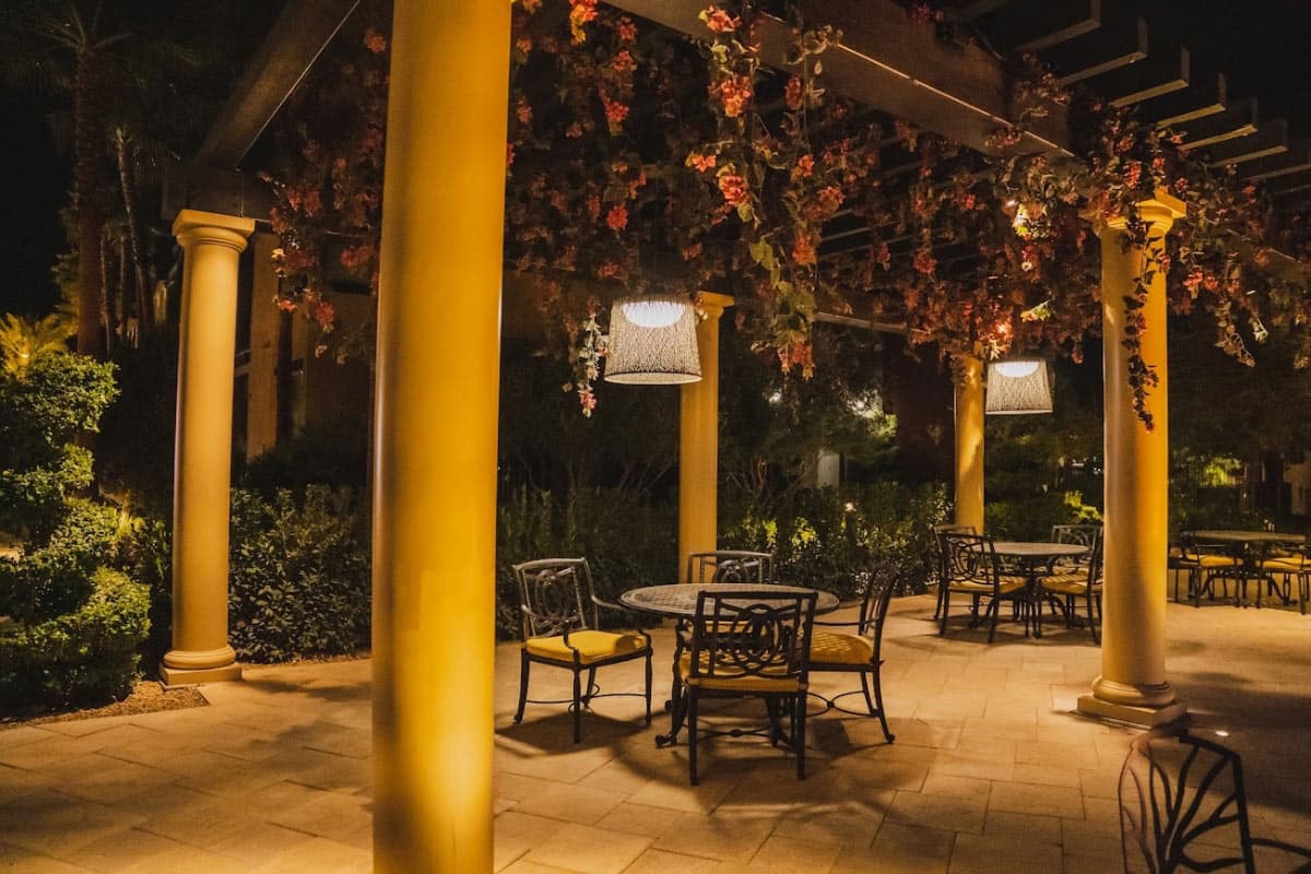 Tuscan Cove Bar & Patio patio seating and outdoor dining area